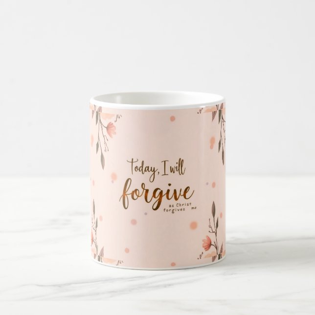 Caneca De Café Hoje, perdoarei como Cristo me perdoa. (Centro)