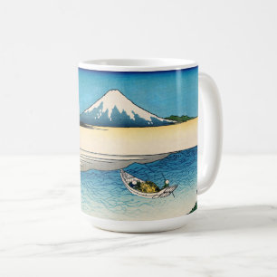 Caneca De Café Hokusai - Rio Tama na província de Musashi