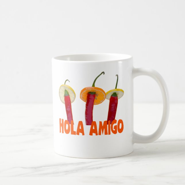 Caneca De Café Hola Amigo (Direita)