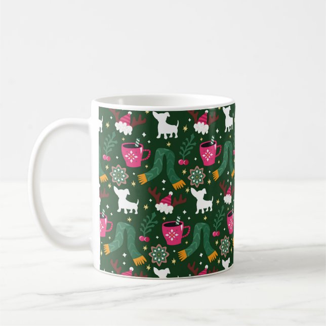 Caneca De Café Holiday Chiweenie (Esquerda)