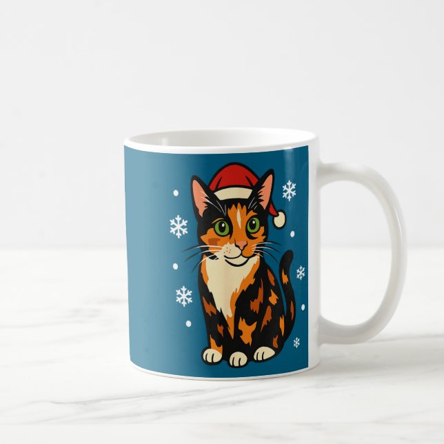 Caneca De Café Holiday Kitten Cute Christmas Cat Design Uni  (Direita)