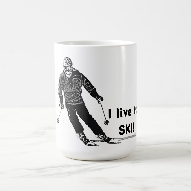 Caneca De Café Holiday Skier - Esqui Descida (Centro)