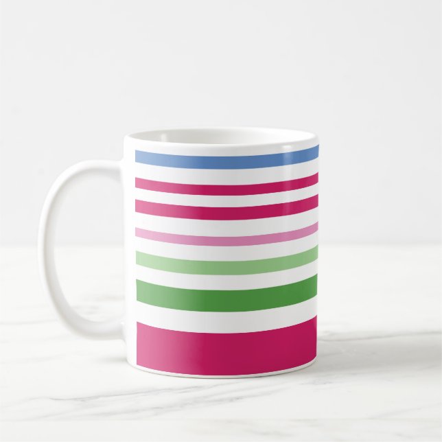 Caneca De Café Holiday Stripe 3 Mug (Esquerda)