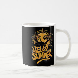 Caneca De Café Holiday Vibe Hello Summer Sunshine Beach Ocean Bea