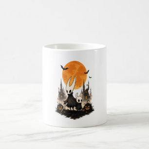 Caneca De Café Hollow Knight Halloween Lua Assustadora Abóbora Jo