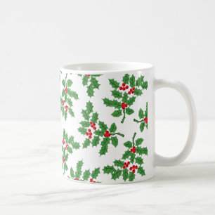 Caneca De Café Holly Berries
