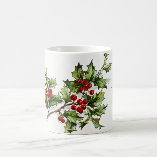 Caneca De Café Holly Berries 001 (Centro)