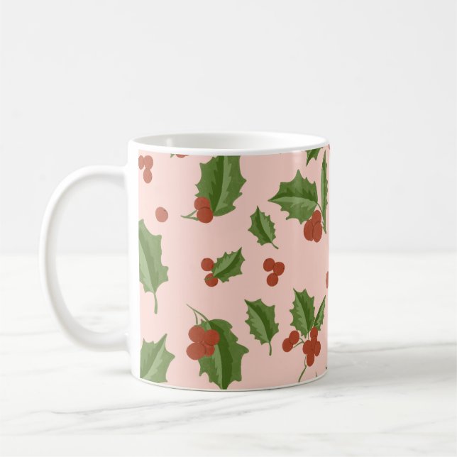 Caneca De Café Holly Berry Christmas Mug (Esquerda)