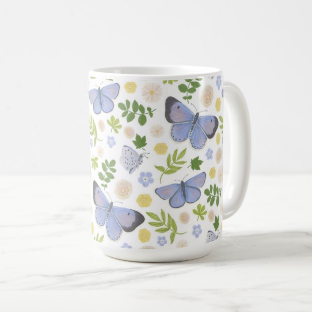 Caneca De Café Holly Blue Butterfly (Frente Esquerda)