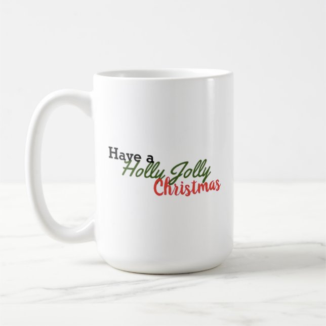Caneca de café Holly Jolly (Esquerda)