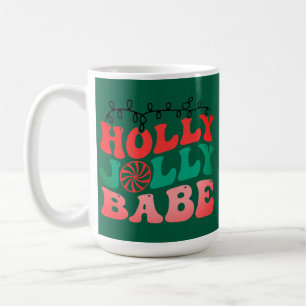 Caneca De Café Holly Jolly Babe Christmas Mug