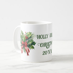 Caneca De Café "Holly Jolly Christmas"