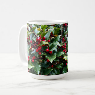 Caneca De Café Holly leaves and Berries