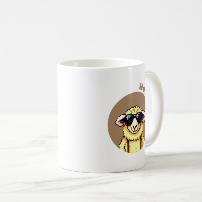Caneca De Café Holly Wood Sheep (Frente Esquerda)