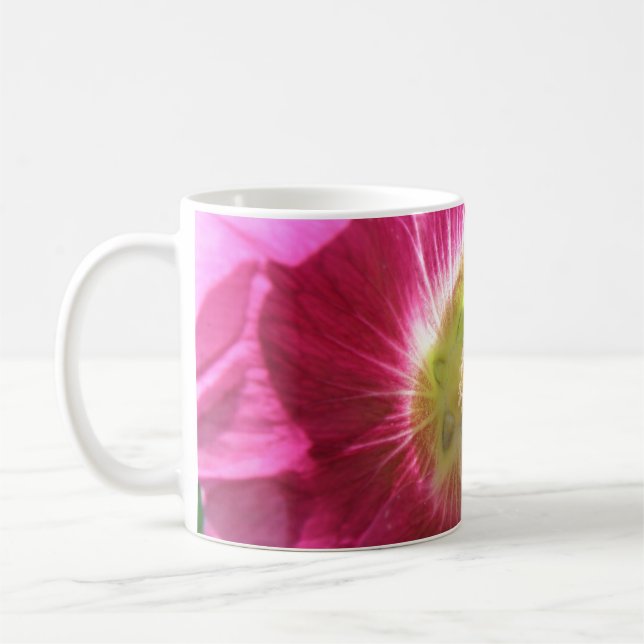Caneca De Café Hollyhock Coffee Rosa Profundo (Esquerda)