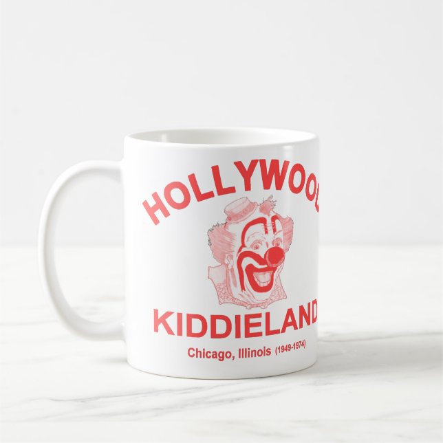 Caneca De Café Hollywood Kiddieland, Chicago, IL. Parque de diver (Esquerda)