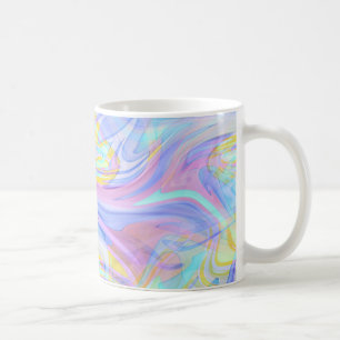 Caneca De Café holograma pastel