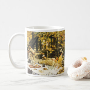 Caneca De Café Holyday, o piquenique de James Tissot, Arte Vitori