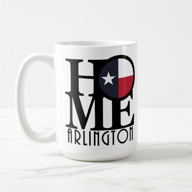 Caneca De Café HOME Arlington TX 15oz (Esquerda)