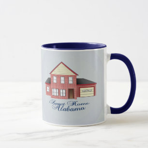 Caneca de café Home doce de Alabama