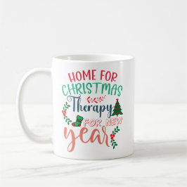 Caneca De Café Home For Christmas Therapy New Year
