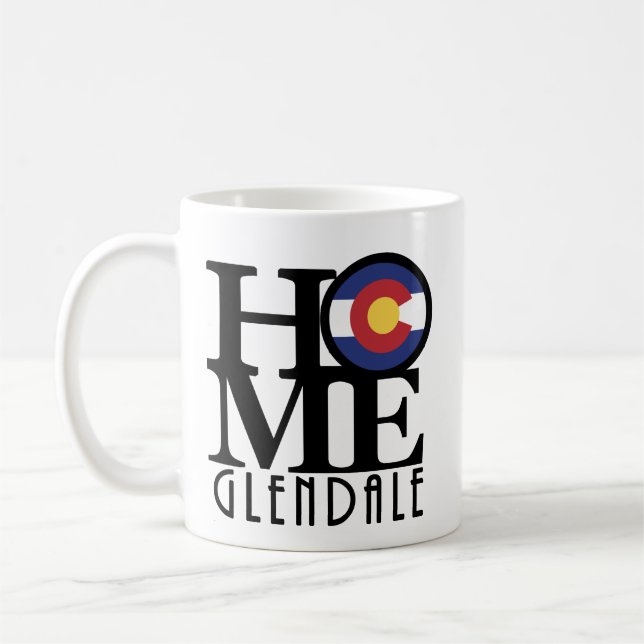 Caneca De Café HOME Glendale Colorado (Esquerda)