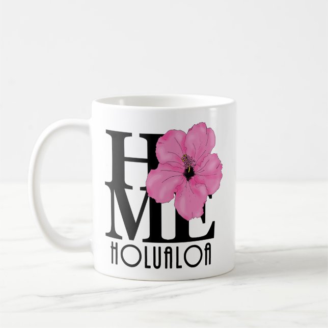 Caneca De Café HOME Holualoa Pink 11oz (Esquerda)