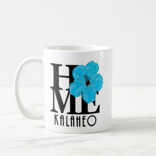 Caneca De Café HOME Kalaheo Blue Hibiscus 11oz