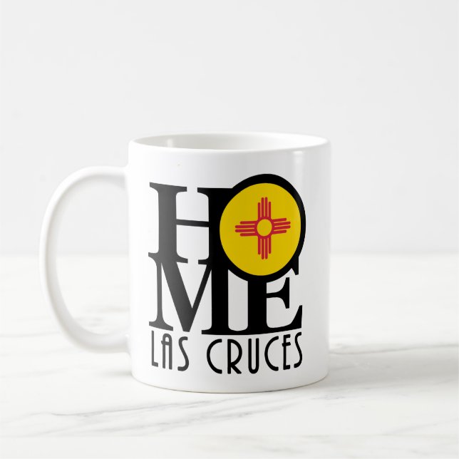 Caneca De Café HOME Las Cruces Novo México 11oz (Esquerda)