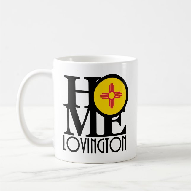 Caneca De Café HOME Lovington Novo México 11oz (Esquerda)