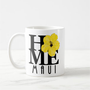 Caneca De Café HOME Maui Yellow Hibiscus 11oz