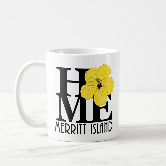 Caneca De Café HOME Merritt Island 11oz hibiscus amarelo (Esquerda)
