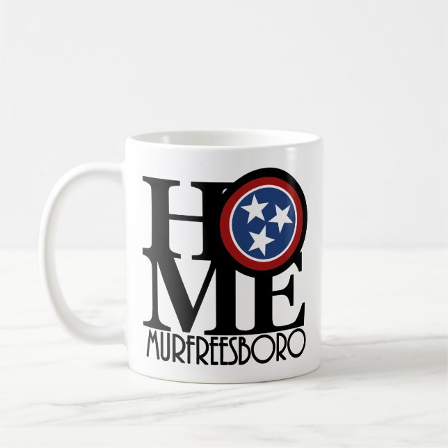 Caneca De Café HOME Murfreesboro, Tennessee 11oz (Esquerda)