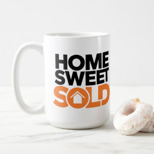 Caneca De Café Home page do Agente Imobiliário de Oferta de Imobi