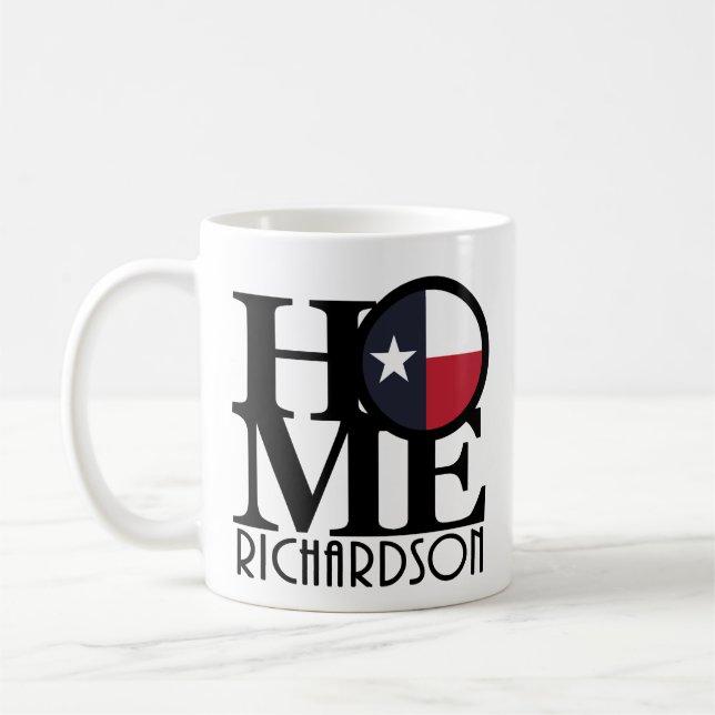 Caneca De Café HOME Richardson Texas 11oz (Esquerda)