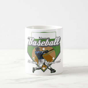 Caneca De Café Home run personalizado do basebol