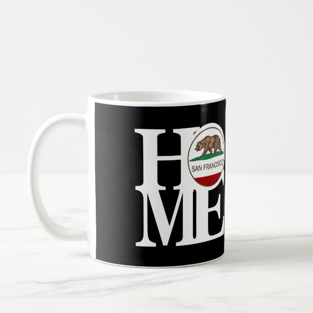 Caneca De Café HOME San Francisco 11oz Black (Esquerda)
