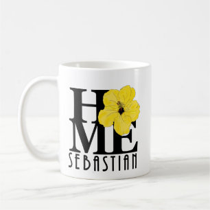 Caneca De Café HOME Sebastian 11oz hibiscus amarelo