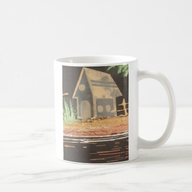 Caneca De Café Home Sweet Home Art Impressão (Direita)