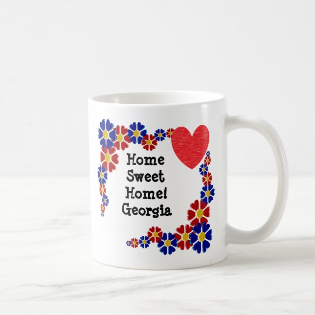 Caneca De Café Home Sweet Home Georgia (Direita)