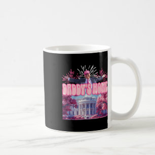 Caneca De Café Home Trump 2024 Shirt Happy Julho 4th Firework Pin