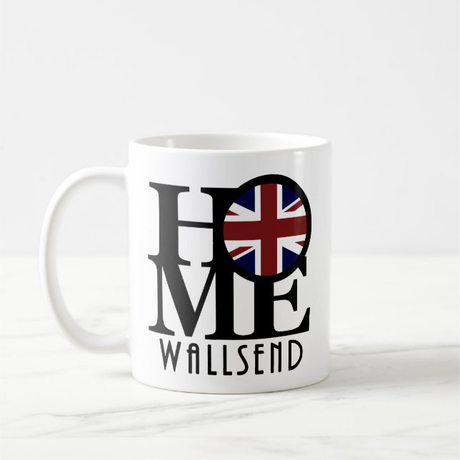 Caneca De Café HOME Wallsend Inglaterra 11oz (Esquerda)