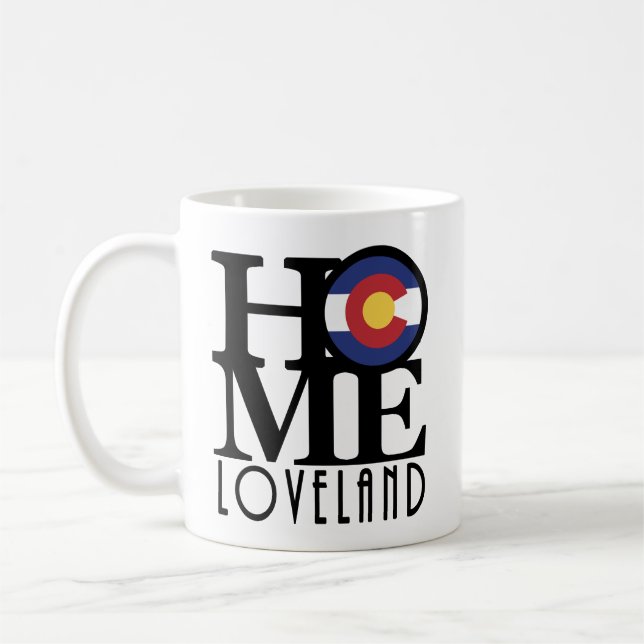 Caneca De Café HOMELoveland Colorado 11oz (Esquerda)