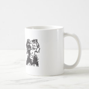 Caneca De Café Homem Africano Desenhando Engraçado Citação Clássi