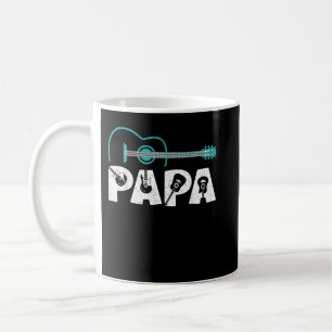 Caneca De Café Homem Amante de Guitarra Pai Papai Engraçado Guita