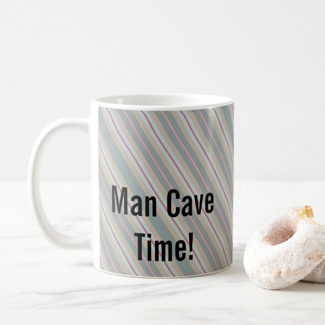 Caneca De Café Homem Caverna Tremor de Tempo (Com Donut)