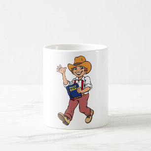 Caneca De Café Homem Com Uma Bíblia
