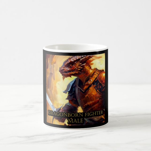 Caneca De Café Homem-Combatente Dragonborn (Centro)