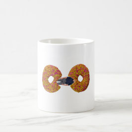 Caneca De Café Homem Comendo Donuts