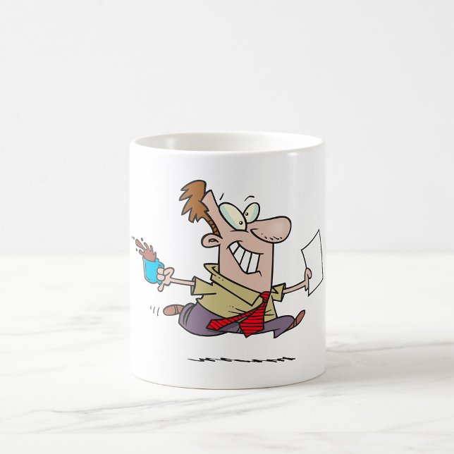 Caneca De Café Homem Correndo Com Café (Criador carregado)